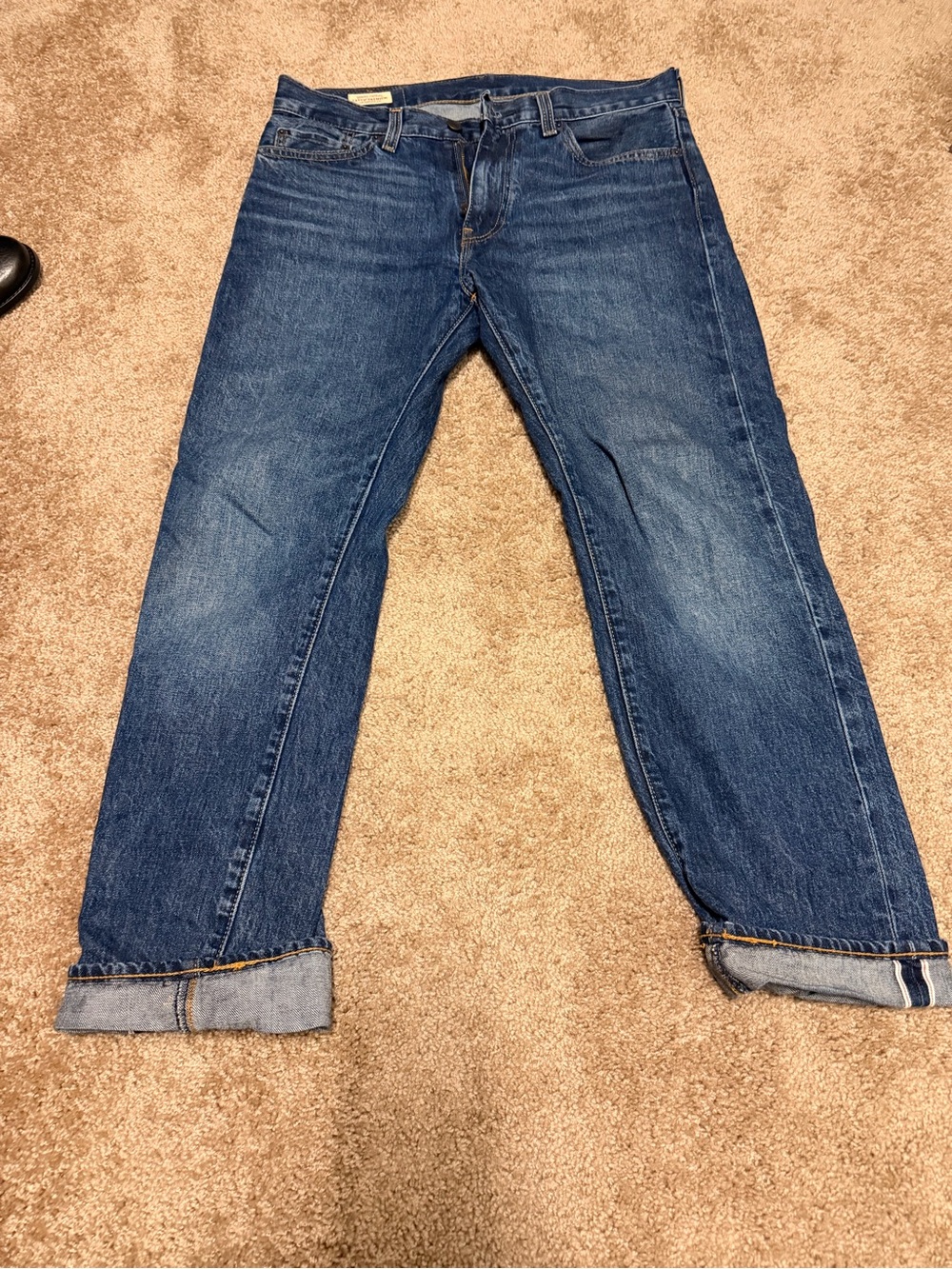 Men's levis selvage Denim Jeans